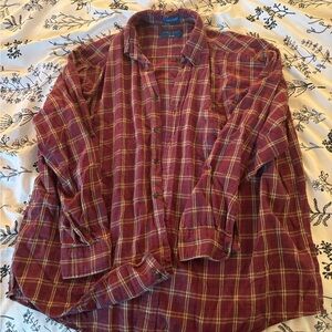 Towncraft Maroon Flannel